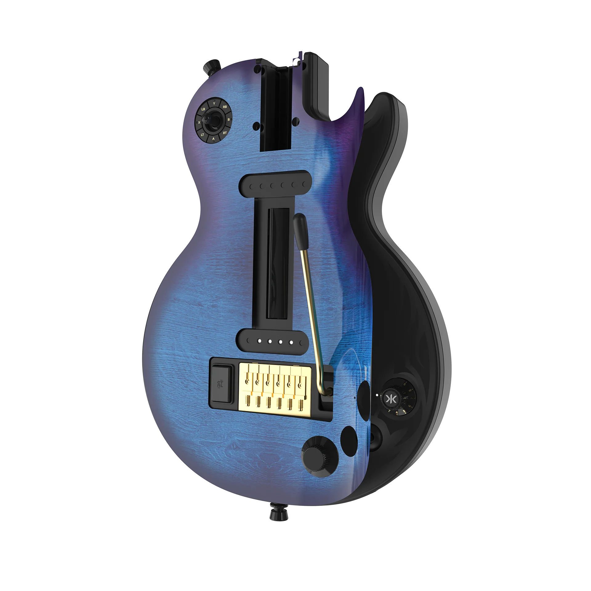 CRKD Gibson Les Paul Faceplate Skin Blueberry Burst (Gloss) - Image 5