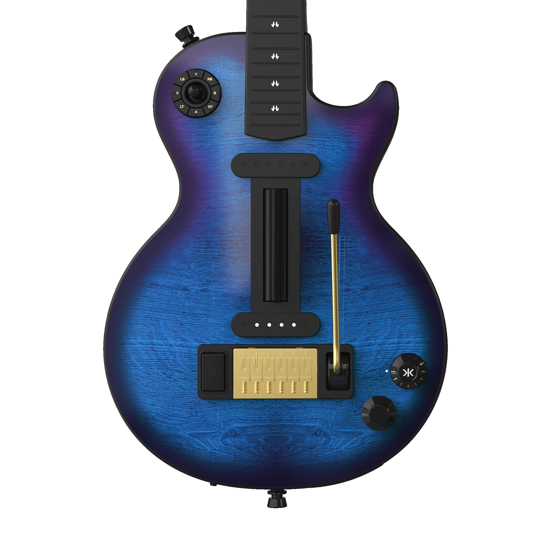 CRKD Gibson Les Paul Faceplate Skin Blueberry Burst (Gloss) - Image 7