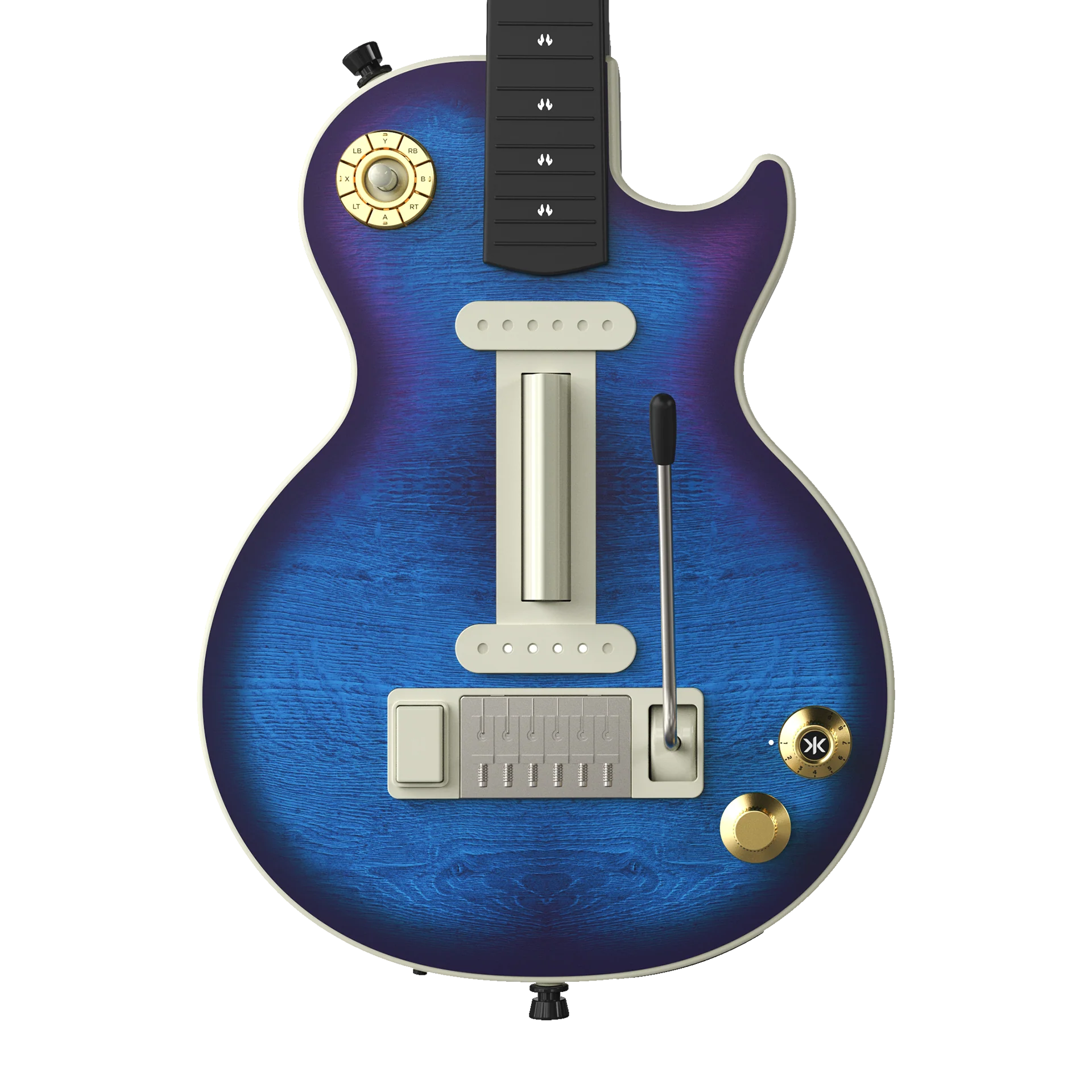 CRKD Gibson Les Paul Faceplate Skin Blueberry Burst (Matte) - Image 6