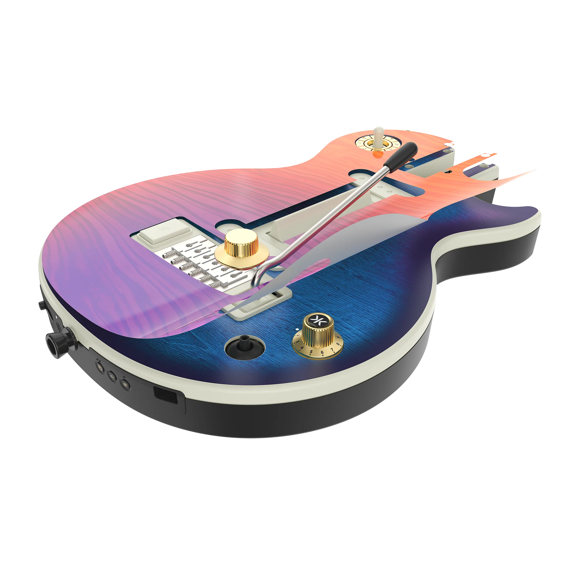 CRKD Gibson Les Paul Faceplate Skin CRKD Wood (Gloss) - Image 2