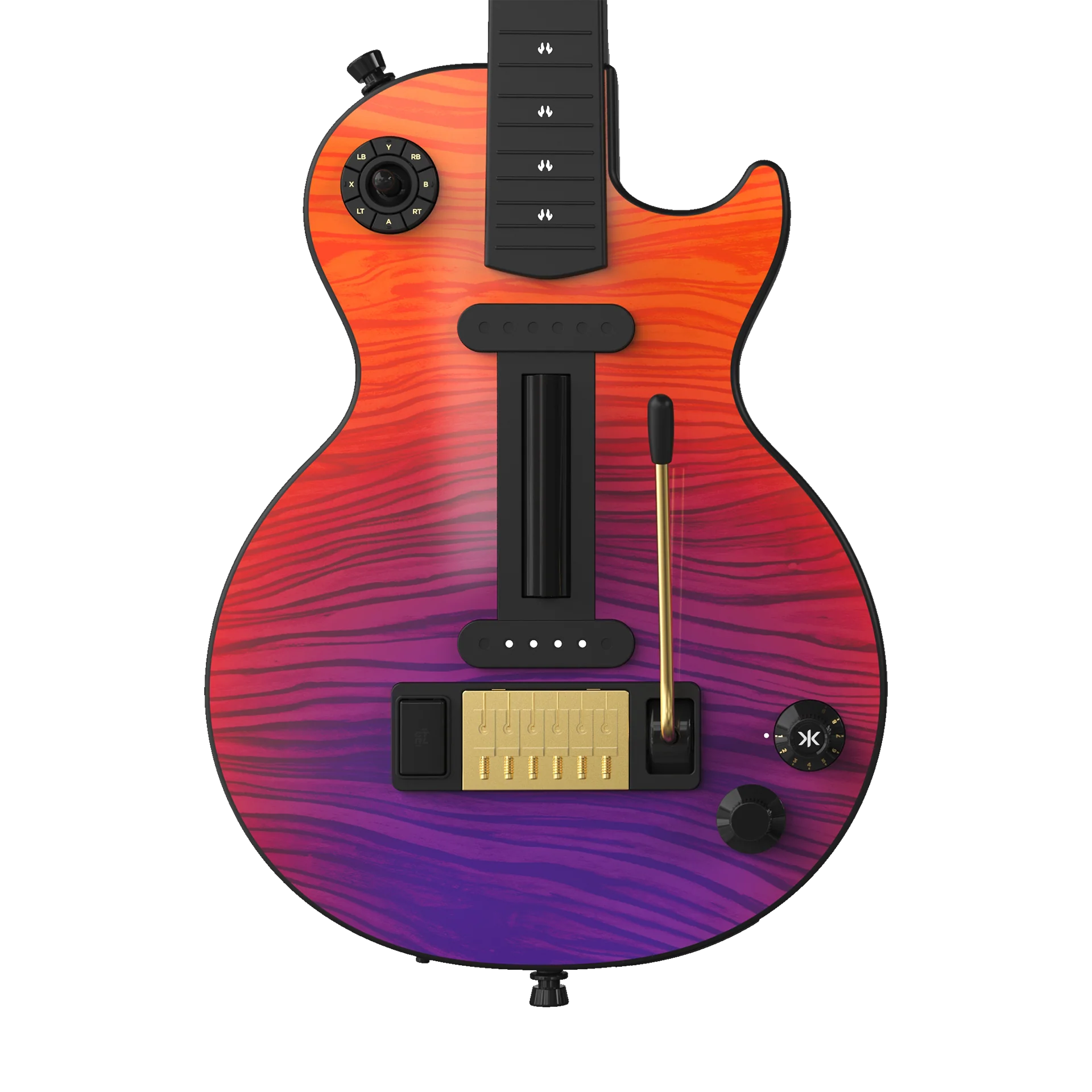 CRKD Gibson Les Paul Faceplate Skin CRKD Wood (Gloss) - Image 7